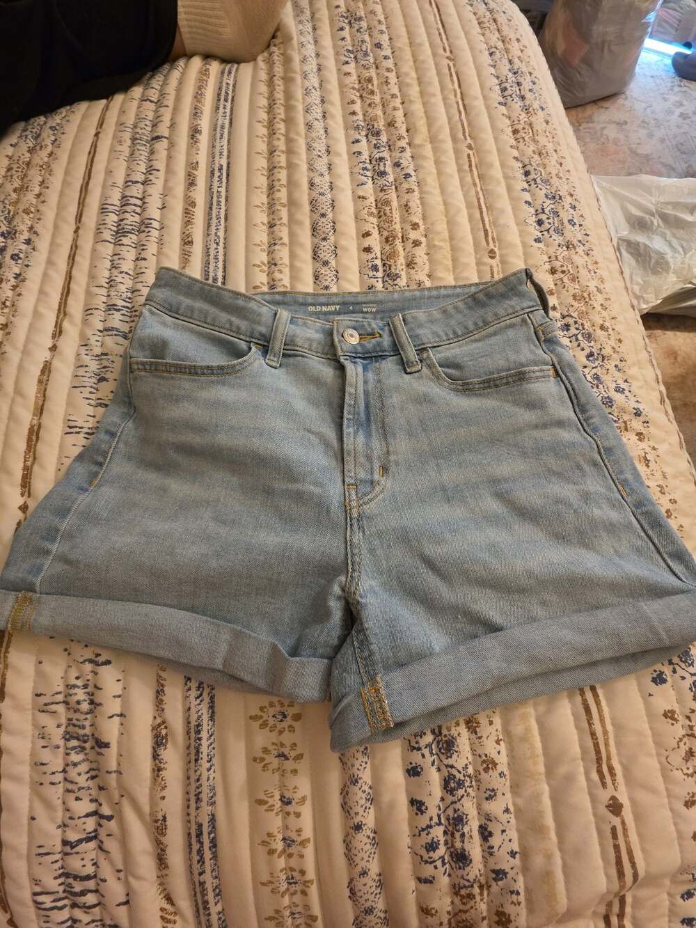 Old Navy High-Rise WOW Denim Cuffed Shorts